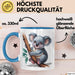 Koala Tierliebhaber Tasse Geschenk Lustige Geschenkidee Spruch Blau Trendation