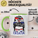 Croatia Tasse Geschenk Für Kroatische Frau Heimat Kroatien Kaffee-Becher Geschenkidee Grün Trendation