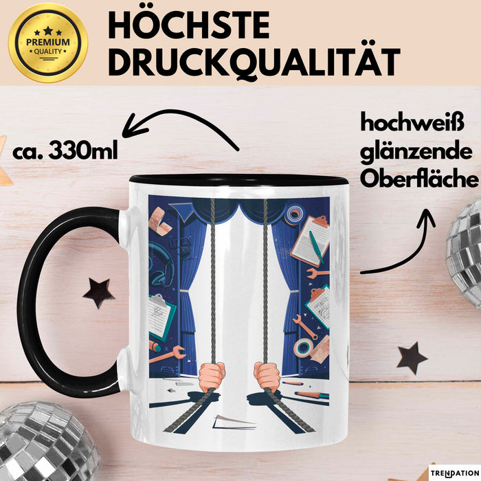 Bühnenarbeiter Tasse Geschenk Lustige Geschenkidee Spruch Für Backstage Crew Trendation