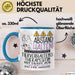 Tierverhaltenstherapeutin Tasse Geschenk Lustig Abstand Halten Hochleistungs-Tierverhaltenstherapeutin Mit Drang Zur Perfektion Bei Der Arbeit Blau Trendation