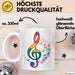 Musikliebhaber Musiker Tasse Geschenk Lustige Geschenkidee Spruch Weiß Trendation