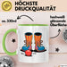 Clown Tasse Geschenkidee für Zirkus und Humorliebhaber Grün Trendation