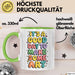 Kunstliebhaber Kunstlehrer Künstler Tasse Geschenk Lustige Geschenkidee Spruch Es Ist Ein Guter Tag Um Kunst Zu Machen Grün Trendation