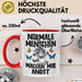 Einhorn Tasse Geschenk Normale Menschen Machen Mir Angst Geschenkidee Rot Trendation