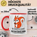 Eichhörnchen Tierliebhaber Tasse Geschenk Lustige Geschenkidee Spruch Dann Sei Ein Eichhörnchen Rot Trendation
