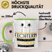Fechterin Weil Es Keinen Schöneren Beruf Gibt Tasse Geschenk für Eine Fechterin Lustig Grün Trendation