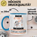 Tonstudio-Besitzerin Tasse Geschenk Becher Stark Attraktiv Furchtlos Tonstudio-Besitzerin Lustige Geschenkidee Blau Trendation