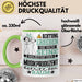 Musikproduzent Geschenk Tasse Lustiger Spruch Erheben Sie Sich Der Musikproduzent Betritt den Raum Grün Trendation