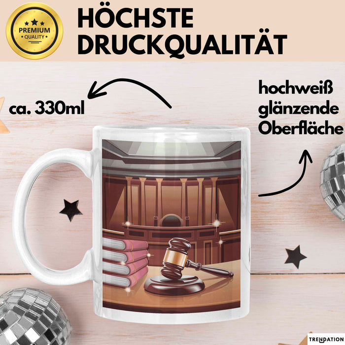 Gerichtsschreiber Tasse Geschenk Lustige Geschenkidee Spruch Für Gerichtspersonal Weiß Trendation