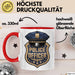 Polizist Tasse Geschenkidee für Strafverfolgung Rot Trendation