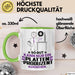 Plattenproduzent Geschenk Tasse So Gut Kann Nur Ein Plattenproduzent Aussehen Geschenkidee Kaffee-Becher Grün Trendation