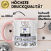 Geschenk für Plattenladenbesitzerin Tasse Lustige Geschenkidee Geburtstag Ich Bin Plattenladenbesitzerin Ich Darf Das Rosa Trendation