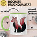 Fuchs Tierliebhaber Tasse Geschenk Lustige Geschenkidee Spruch Grün Trendation