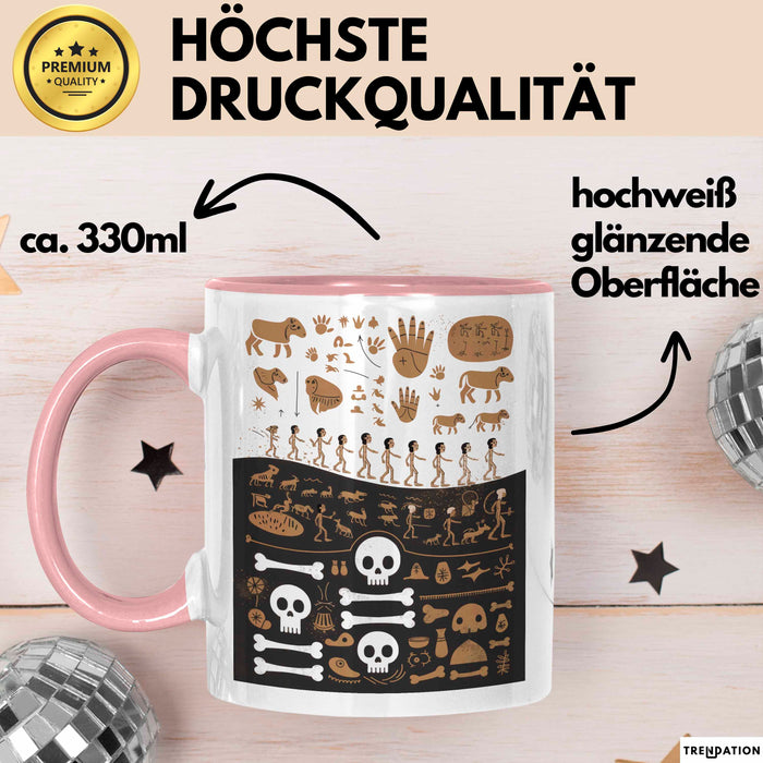 Anthropologe Tasse Geschenk Lustige Geschenkidee Spruch Für Kultur Entdecker Rosa Trendation