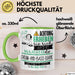 Drum-and-Bass-DJane Tasse Geschenk Lustiger Spruch Bitte Erheben Sie Sich Seine Majestät Die Drum-and-Bass-DJane Betritt Den Raum Grün Trendation