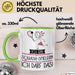 Geschenk für Squash-Spielerin Tasse Lustige Geschenkidee Geburtstag Ich Bin Squash-Spielerin Ich Darf Das Grün Trendation