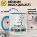Outdoor-Koch Geschenk Tasse So Gut Kann Nur Ein Outdoor-Koch Aussehen Geschenkidee Kaffee-Becher Blau Trendation