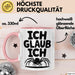 Spinne Vogelspinne Tier Tasse Geschenk Lustige Geschenkidee Spruch Ich Glaub Ich Rosa Trendation