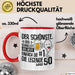 50. Geburtstag Tasse Geschenk Der Schönste Der Schnellste Spermium 50Er Geburtstag Mann Vater Papa Rot Trendation