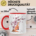 Fuchs Tasse Geschenk Fox Japanese Kirschblüte Blume Vintage Fuchs Kaffee-Becher Rot Trendation