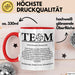 Bürokollege Tasse Geschenkidee Team Definition Kollege Rot Trendation