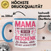 Mama Muttertag Tasse Becher Geschenk Lustige Geschenkidee Spruch Mama Wir Haben Versucht Für Dich Das Beste Geschenk Zu Finden Blau Trendation