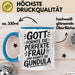 Gundula Tasse Geschenk Gott Formte Die Perfekte Frau Gundula Geschenkidee Blau Trendation