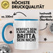 Britta Tasse Perfekt Sein Kann Jeder, Britta Sein Nicht Geschenk Blau Trendation