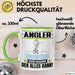 Angler Tasse Geschenk für Angler Der Mann Der Alles Kann Geschenkidee zum Geburtstag Grün Trendation