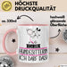 Geschenk für Hundesitterin Tasse Lustige Geschenkidee Geburtstag Ich Bin Hundesitterin Ich Darf Das Rosa Trendation