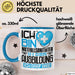 Notfallsanitäter Ausbildung Tasse Geschenk Ich Bin Notfallsanitäter In Der Ausbildung Ich Darf Das Geschenkidee Spruch Blau Trendation