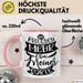 Lustiger Spruch Kaffee-Becher Geschenk für Kollegen Wir Brauchen Mehr Von Meiner Sorte Tasse Rosa Trendation