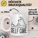 Frosch Tasse Geschenk Self Care Humor Geschenkidee Kaffee-Becher Weiß Trendation