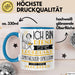 Synthesizer-Spielerin Tasse Geschenk Ich Bin Diese Eine Legendäre Synthesizer-Spielerin Von Der Alle Reden Geschenkidee Geburtstag Weihnachten Blau Trendation