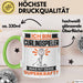 Curlingspieler Tasse Geschenk für Curlingspieler Geburtstag Lustiger Spruch Kaffee-Becher Was Ist Deine Superkraft Grün Trendation