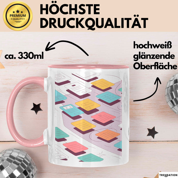 UX Designer Tasse Geschenk Lustige Geschenkidee Spruch Für User Experience Profis Rosa Trendation