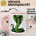 Reptil Schlange Tier Tasse Geschenk Lustige Geschenkidee Spruch Rosa Trendation