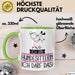 Geschenk für Hundesitterin Tasse Lustige Geschenkidee Geburtstag Ich Bin Hundesitterin Ich Darf Das Grün Trendation