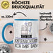 Geschenk für Katzenzüchterin Tasse Lustige Geschenkidee Geburtstag Ich Bin Katzenzüchterin Ich Darf Das Blau Trendation
