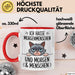 Sarkastische Katze Tasse Geschenk Lustige Geschenkidee Ich Hasse Morgenmenschen und morgen Rot Trendation