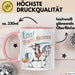Sarkastische Katze Pferd Tasse Geschenk Buntes Nashorn Rosa Trendation