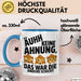 Büro Arbeit Kollege Tasse Becher Geschenk Lustige Geschenkidee Spruch Ahh Keine Ahnung Das War Die Andere Schicht Blau Trendation