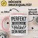 Heike Tasse Geschenk Perfekt Sein Kann Jeder Geschenkidee Geburtstag Rosa Trendation