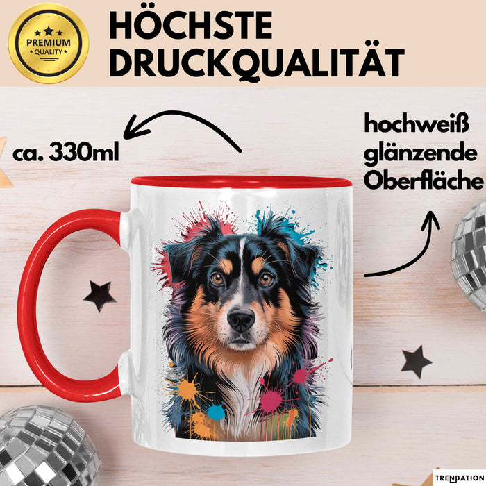 Appenzeller Sennenhund Hund Tasse Geschenk Lustige Geschenkidee Spruch Rot Trendation