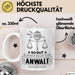 Anwalt Geschenk Tasse So Gut Kann Nur Ein Anwalt Aussehen Geschenkidee Kaffee-Becher Weiß Trendation