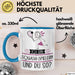 Squash-Spielerin Tasse Geschenk Ich Bin Squash-Spielerin Und Du So Geschenkidee Lustiger Spruch Becher Blau Trendation