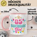 85. Geburtstag Tasse Frauen Mädchen Geschenkidee Lustig 85 Birthday Girl Lustiger Spruch Mutter Mama Oma Rosa Trendation
