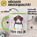 Papa Pinguin Tasse Geschenk Pinguin Liebhaber Vatertag Grün Trendation