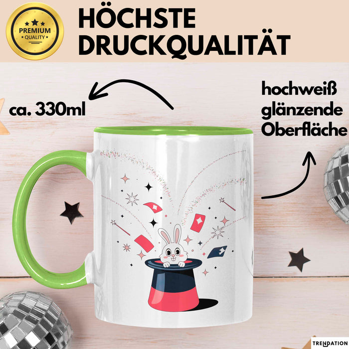 Zauberer Tasse Geschenk Lustige Geschenkidee Spruch Für Magie Fans Grün Trendation