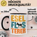 Eselbauer Esel Tier Tasse Geschenk Lustige Geschenkidee Spruch Esel Flüsterer Schwarz Trendation